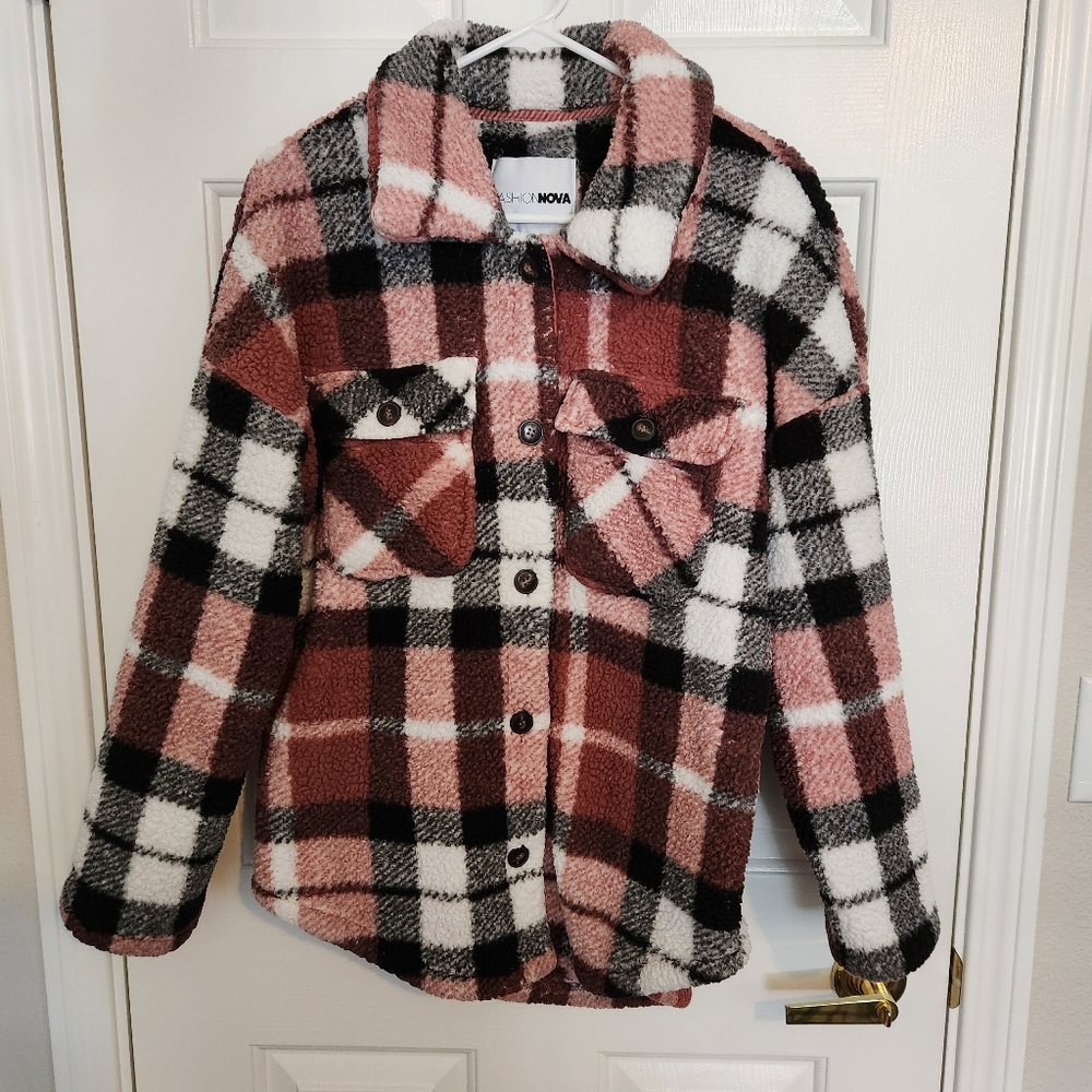 Fashion Nova Sherpa Shacket